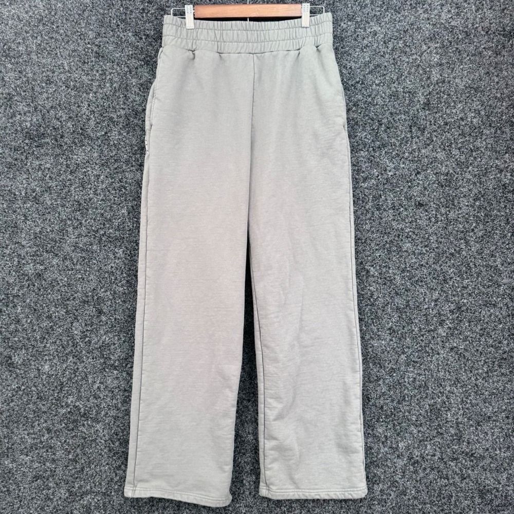 BYLT Basics Gray Wide Leg Lounge Sweatpants Elastic Waist Mens Size Medium